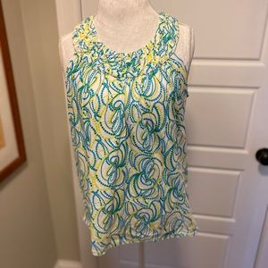 NWOT Sleeveless top with detailed neck